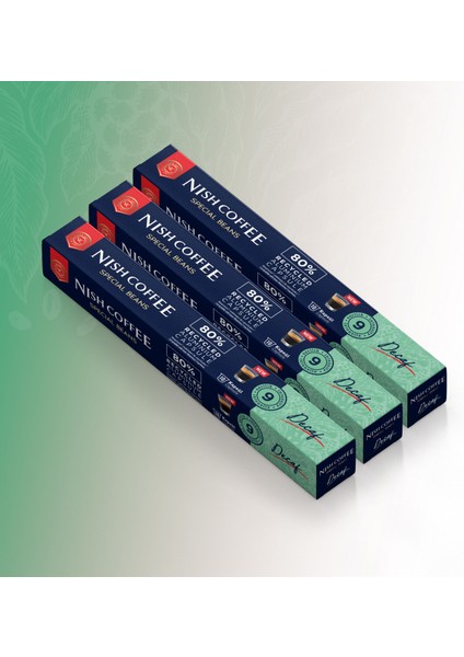 Kapsül Kahve 7 Decafeinanto 3'lü Set (Nespresso Uyumlu)-30 Adet modelleri