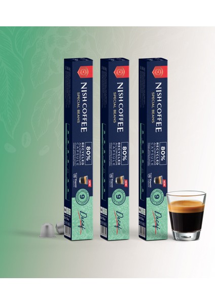 Kapsül Kahve 7 Decafeinanto 3'lü Set (Nespresso Uyumlu)-30 Adet indirimleri