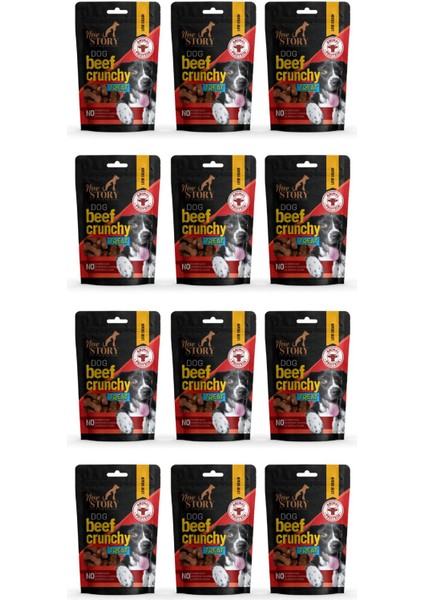 Dog Beef Crunchy 12X80GR. Biftekli, Köpek Ödül Maması