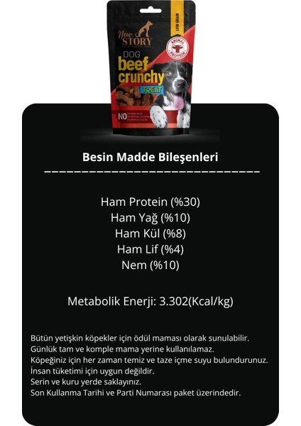 Dog Beef Crunchy 12X80GR. Biftekli, Köpek Ödül Maması fırsatları