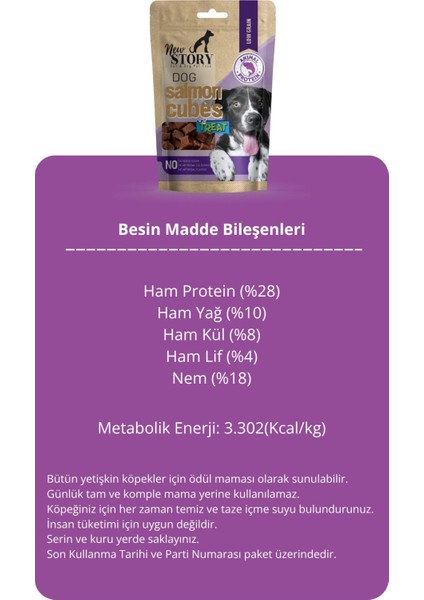 Dog Salmon Cubes 12X80GR. Somonlu, Köpek Ödül Maması fırsatları