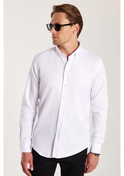 Slim Fit Beyaz Erkek Gömlek fiyatları