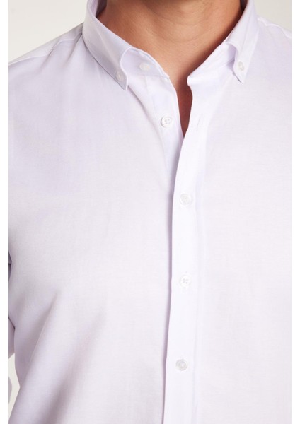 Slim Fit Beyaz Erkek Gömlek modelleri