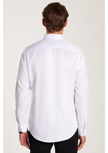 Slim Fit Beyaz Erkek Gömlek indirimleri