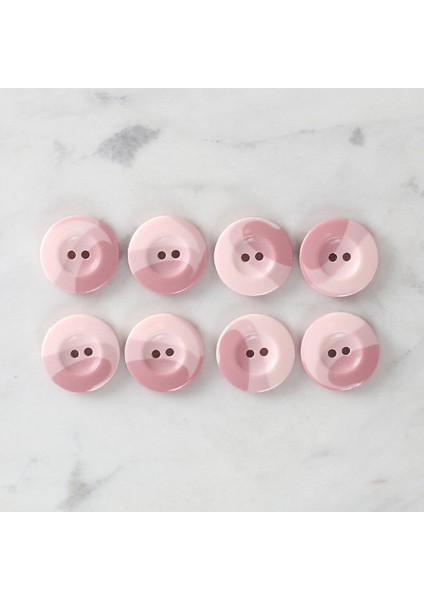 Crafts 8'li Düğme Pembe - 1123