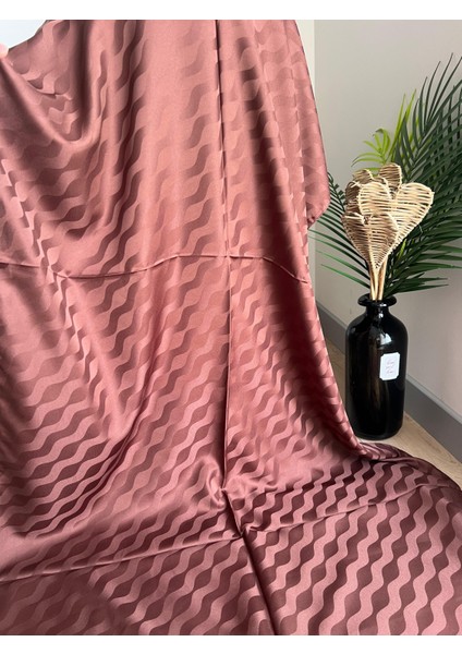 Vavscarfs Su Yolu Pamuk Jakar Şal Kahverengi