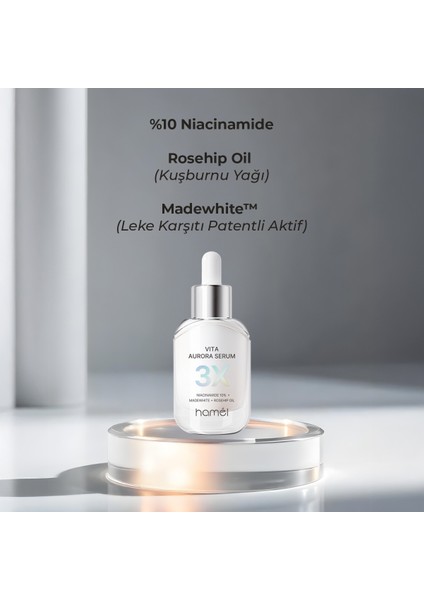 3x Vita Aurora Serum %10 Niacinamide Koyu Leke Karşıtı Serum Kore 30 ml modelleri