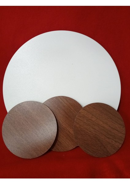 Şık ve Pratik 6'lı Altlık Seti – 3 Tabak + 3 Bardak Altlığı (22 cm & 10 Cm) fırsatları