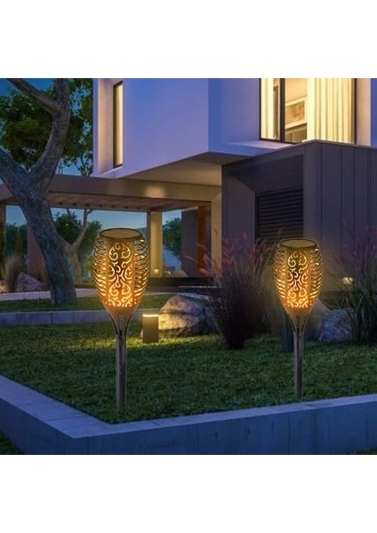 Solar Güneş Enerjili Meşale, Gerçekci Alev Efektli Fener, 12 Led, Bahçe, Balkon, Teras, Veranda,havuz Kenarı, Yürüyüş Yolu, Peyzaj Aydınlatması, LED Işık, Su Geçirmez, Uzun Süreli Lamba fiyatları