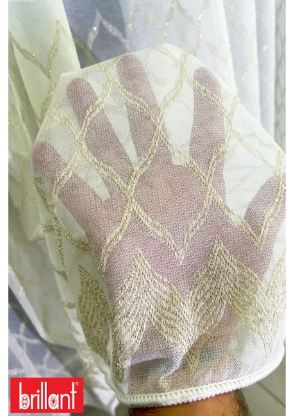 Gold Yaprak 1/2,5 Normal Pileli Ütü Istemez Kırışmaz 4 Sıra Işlemeli Tül Perde fiyatları