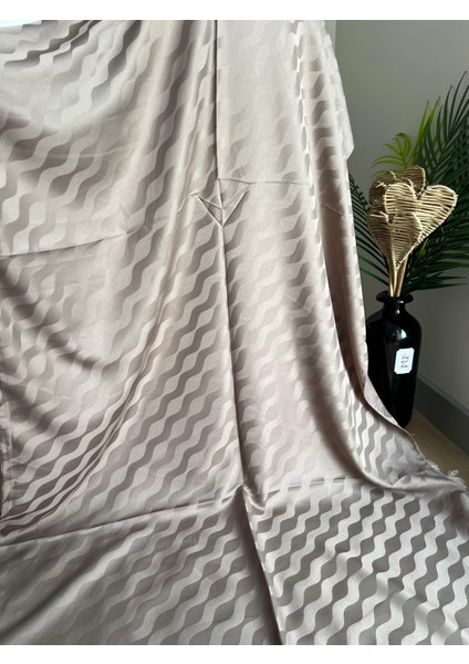 Vavscarfs Su Yolu Pamuk Jakar Şal Vizon