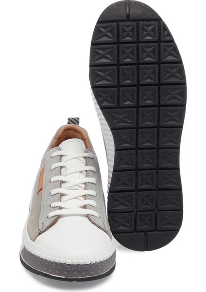 Gri Hakiki Deri Erkek Sneaker - E25I1AY57183-G22 modelleri