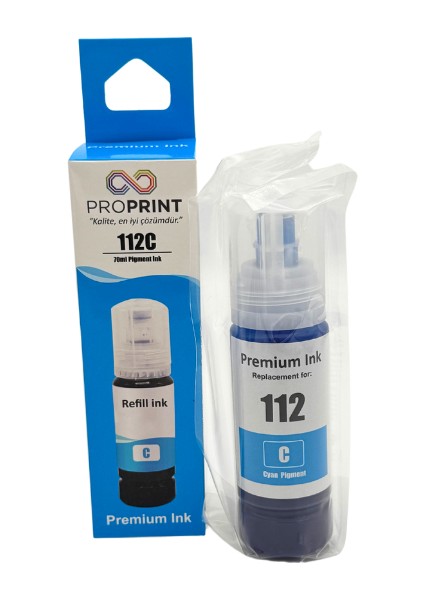 Epson L6490 Mavi Muadil Mürekkep 112 - 70 ml