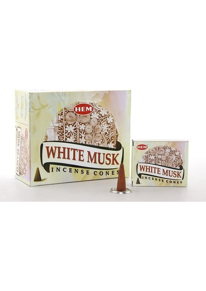White Musk Aromalı Konik Tütsü