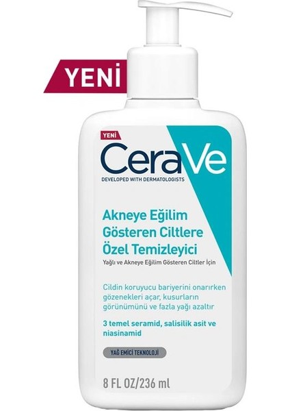 Cerave Akneye Eğilimli Ciltler Için Özel Temizleyici 236 ml