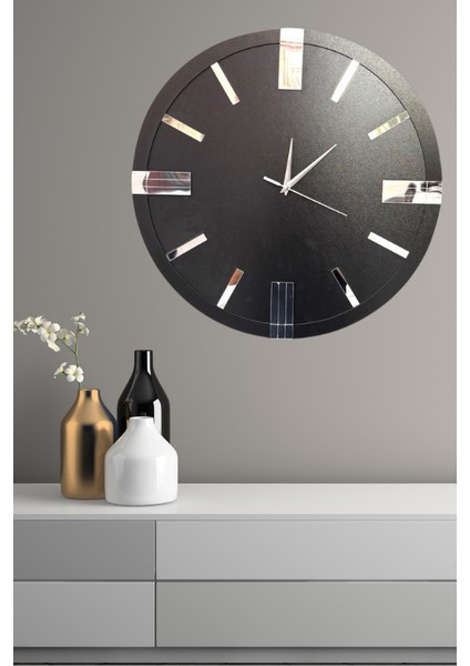 Dekoratif Ahşap Duvar Saati Lüks Duvar Dekoru Sessiz Mekanizma Modern Saat Ahşap Saat Wall Clock