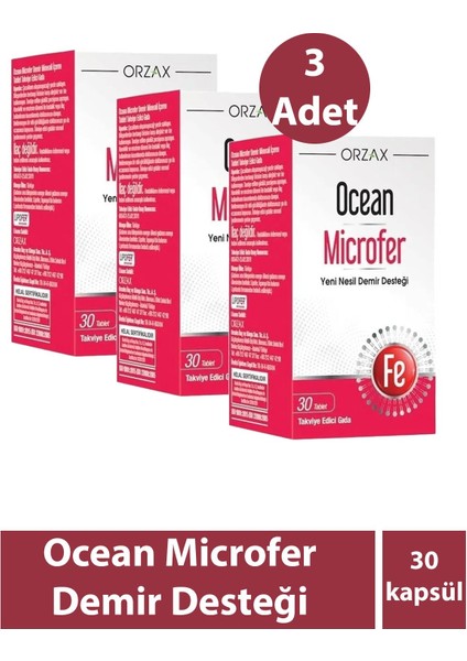 Ocean Microfer 30 Tablet 3 Adet