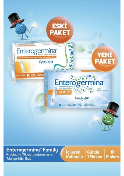 Enterogermina Family 5 ml 10 Flakon 3 Adet fiyatları
