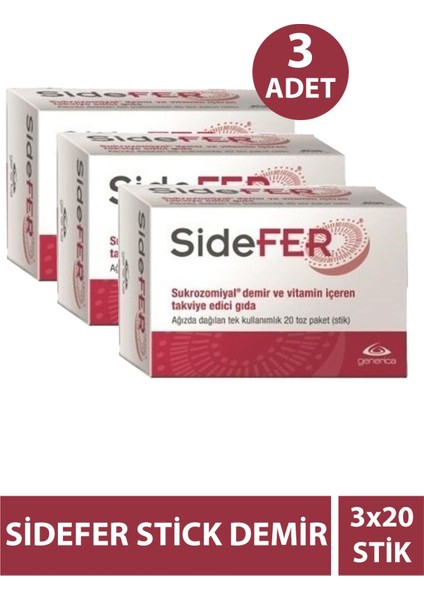 Sidefer 20 Sticks 3 Adet