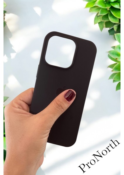 Iphone 15 Pro Max Uyumlu Kılıf Logolu Lansman Soft Yumuşak Içi Kadife Silikon Kapak