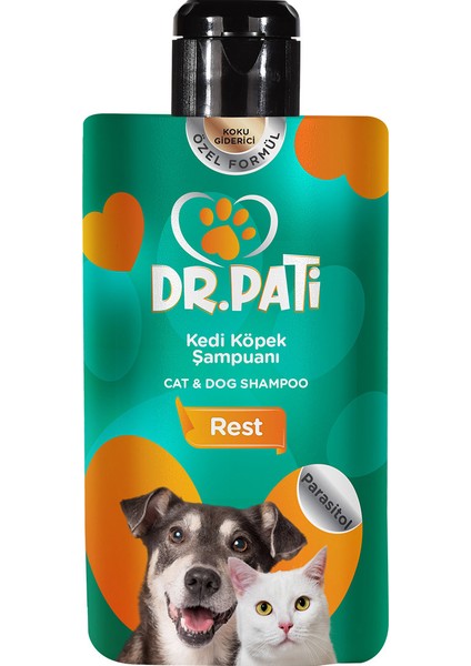 Dr.pati Kedi Şampuanı / Köpek Şampuanı 400 ml x 3 Adet ( Sensetive, Lovely, Rest) Yıkama ve Temizleme Şampuanı Avantajlı Paket fiyatları