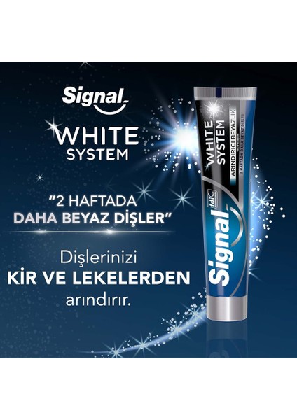 White Now Diş Macunu (Lekesiz Temizlik 50 Ml.) + Signal Performans Diş Fırçası (Orta) x 3 Set indirimleri