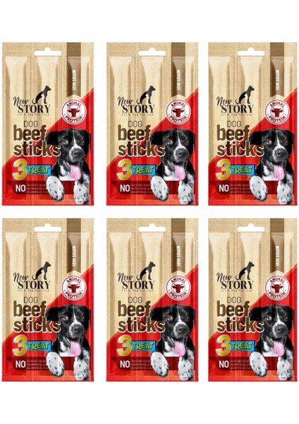 Dog Beef Stick 6 Adet 3X11GR. Biftekli, Çubuk, Köpek Ödül Maması