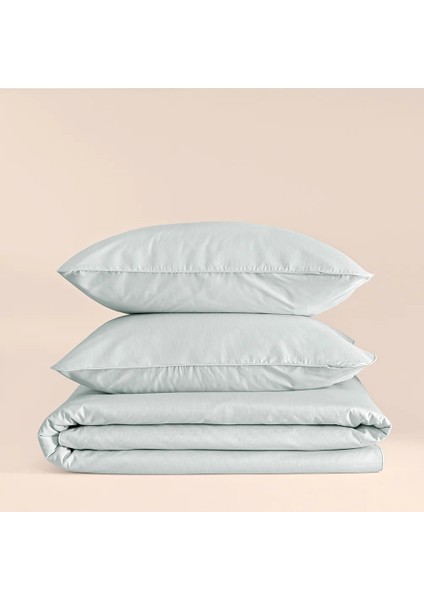 %100 Pamuk Percale Nevresim Seti 200X220 cm Mavi - Pure Serisi fiyatları