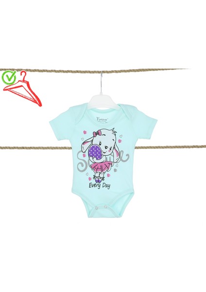 Kız Bebek Çocuk Zıbın Body Mint/yeşil
