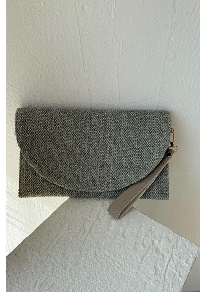 Lumi Hasır Mint Clutch