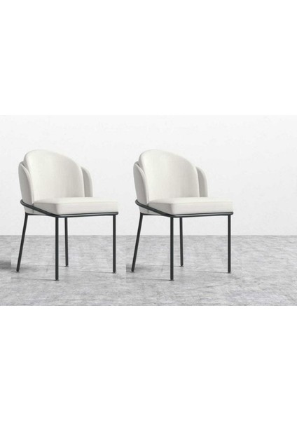 2'li Mutfak Sandalyesi Salon Sandalyesi Yemek Odası Sandalyesi Baby Face Papel Sandalye