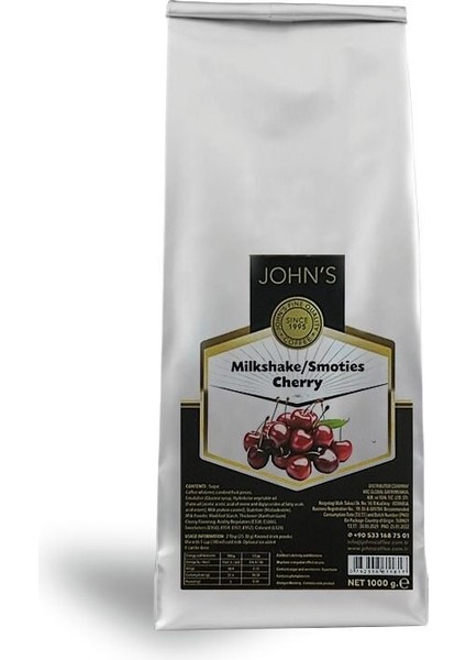 John's Kiraz Milkshake Tozu 250 gr