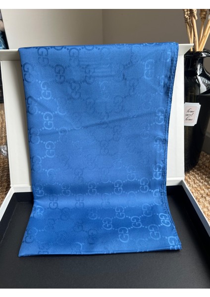 Vavscarfs G Desen Jakar Eşarp Saks Mavisi