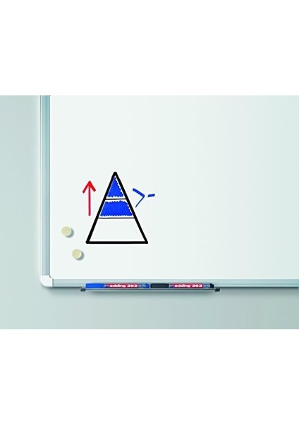 363 Beyaz Yazı Tahtası Kalemi - Kırmızı - 1 Kalem - 1-5 mm Kesik Uçlu - Yeniden Doldurulabilir modelleri