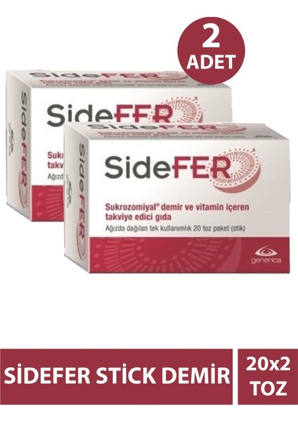 Sidefer 20 Sticks 2 Adet