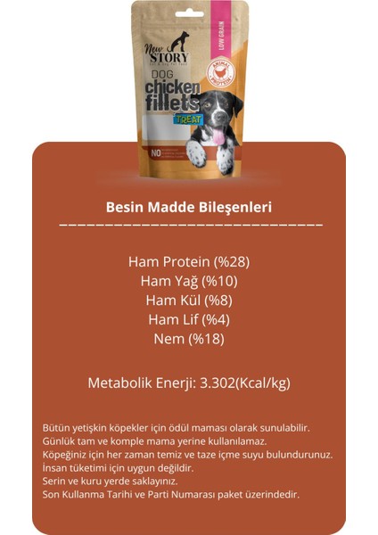 Dog Chicken Fillets 6X80GR. Tavuklu, Köpek Ödül Maması fırsatları