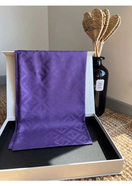 Vavscarfs F Desen Jakar Eşarp Mor