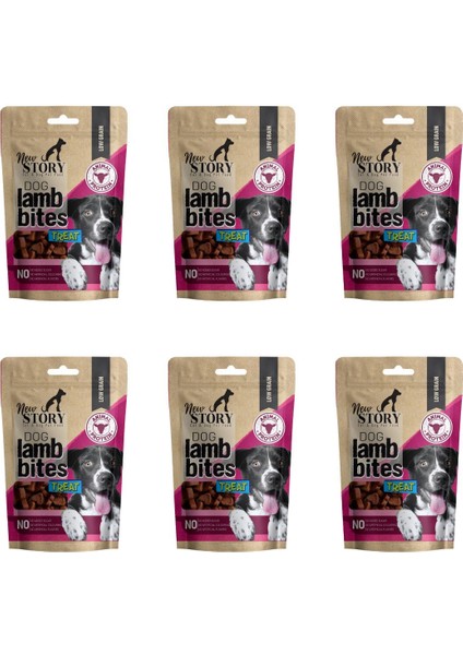 Dog Lamb Bites 6X80GR. Kuzu Etli, Köpek Ödül Maması