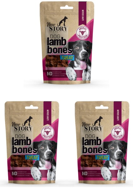 Dog Lamb Bones 3X80GR. Kuzu Etli, Köpek Ödül Maması