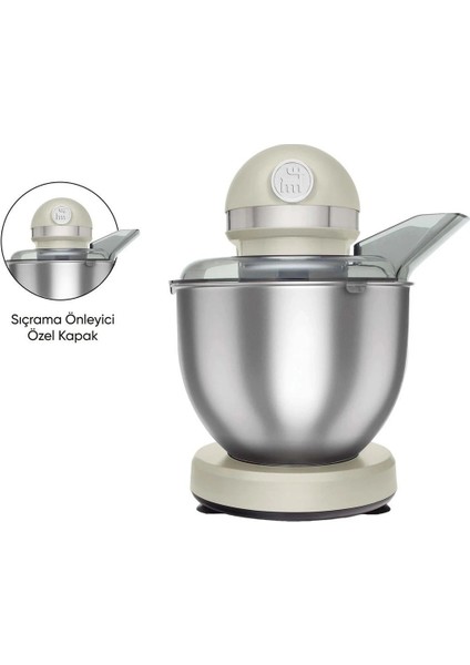 Premium Yüksek Güclü Chef Stand Mikser Soft Cream 1500W 5 Lt
