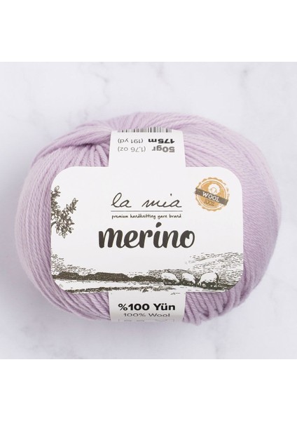 Merino Lila El Örgü Ipi - L140 - 33783