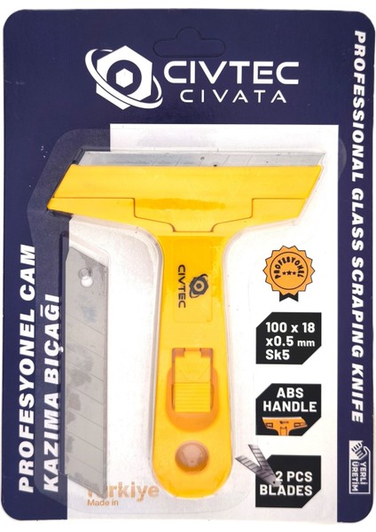 CCCKS002 Cam Kazıma Bıçağı Prof.