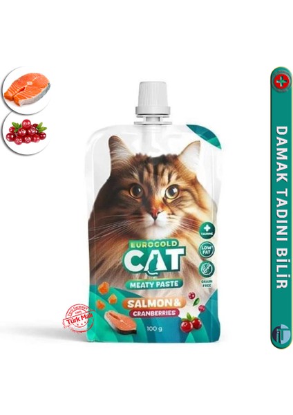 Kediler Için Pasta Ödül Maması - 100GR / Somon -Kızılcık fiyatları