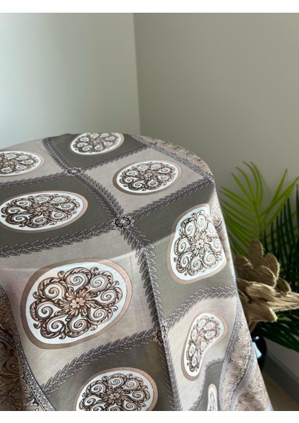 Vavscarfs Versa Desen Pamuk Ipek Şal Açık Mint Yeşili-Haki fiyatları