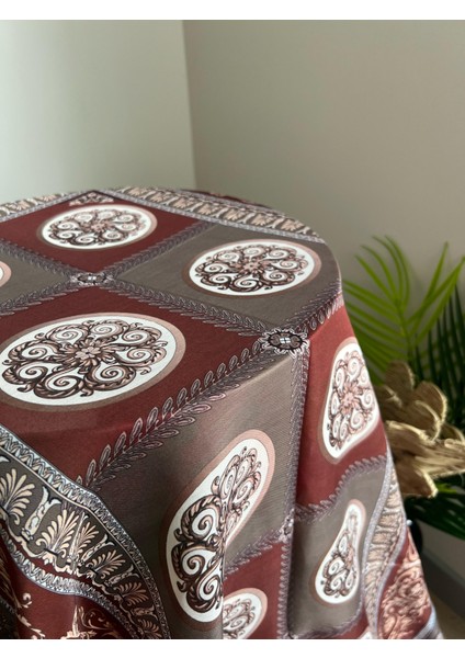 Vavscarfs Versa Desen Pamuk Ipek Şal Çikolata-Haki fiyatları