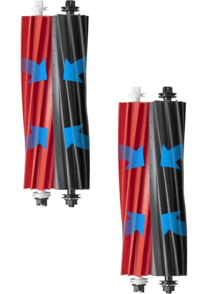 Roborock Q5 Pro / Q5 Pro +(Plus) Robot Süpürge Uyumlu 2 Set Yedek Ana Fırça Takımı Yedek Parça Seti