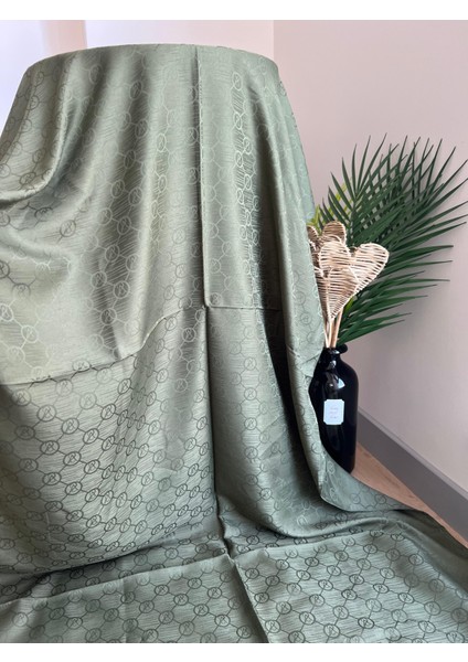 Vavscarfs Vs Desen Pamuk Jakar Şal Haki