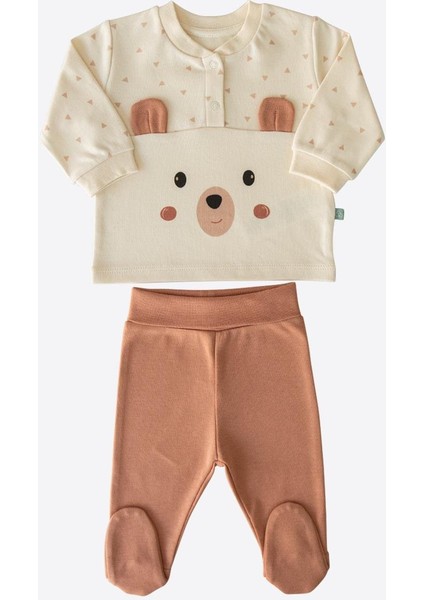 Organik Ear Bear 2'li Takım Natural