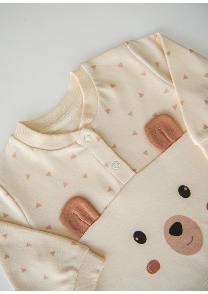 Organik Ear Bear 2'li Takım Natural fırsatları