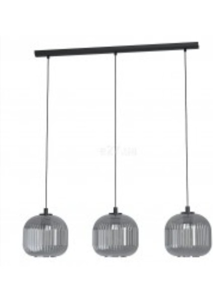 Mylights Rustik Füme Cam Avize Masa Üstü Sıralı mutfak adası tezgahüstü otel kafe lobi restaurant avm ofis salon avize modern